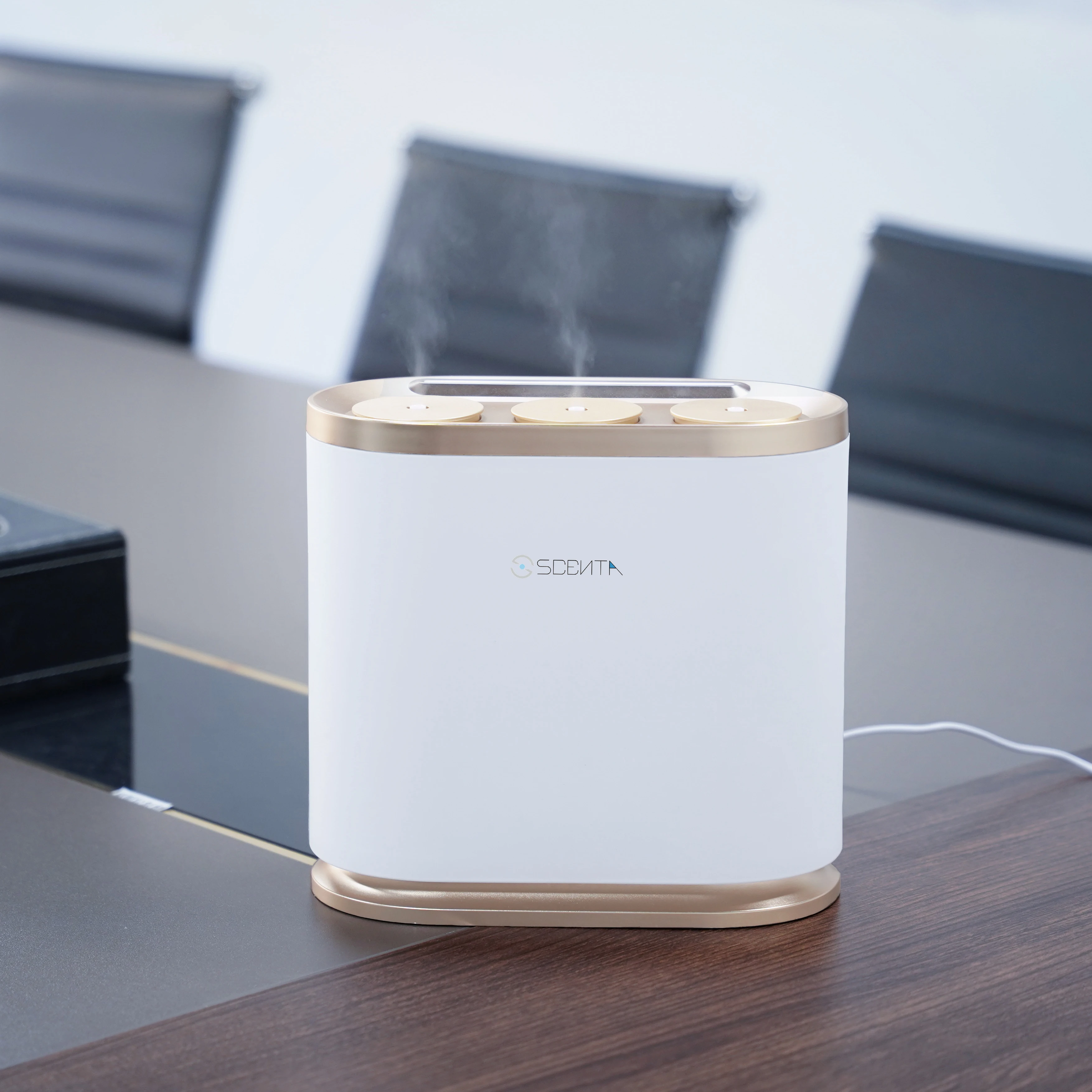 SCENTA New Ideas Tabletop Waterless Cold Air Essential Oil Diffuser Wholesale Bluetooth Control Electric Aroma Diffuser