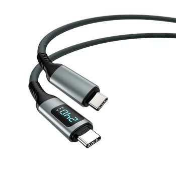 240W Digital Display USB4 Cable 40GBPS 8K60Hz Compatible with Thunderbolt 4 1m 1.5m 2m Nylon Jacket for Macbook Pro