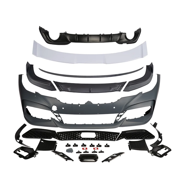 Yofer Universal Auto Bodykit Car Front Lip Rear Diffuser Spoiler Bumper For BMW3