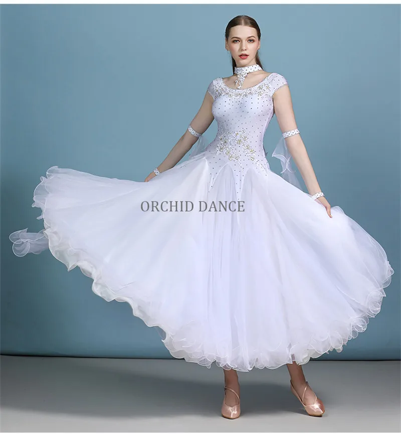 ballroom dress white