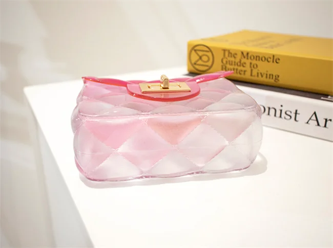 Mini Chain Strap Messenger Purses Fashion PVC Jelly Bags Women Handbags For Young Ladies