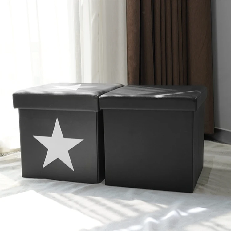 Manufacturer Custom Folding Storage Ottoman Folding Ottoman Stool
