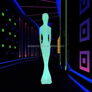 Waterproof Mannequins Design LED Multi-color Led Lady Statue Outdoor Garden Women Landscape Lamps