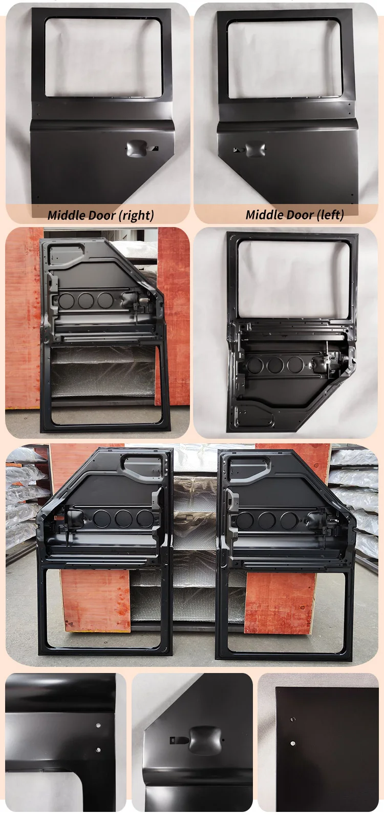 Steel Rear Door Panel for Land Rover Defender 90 110 130