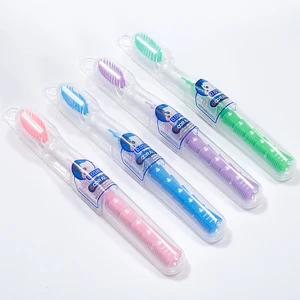 Wholesale Customized Logo Adult Plastic Toothbrush Soft Nylon Bristle Biodegradable Disposable Factory Price Made in China