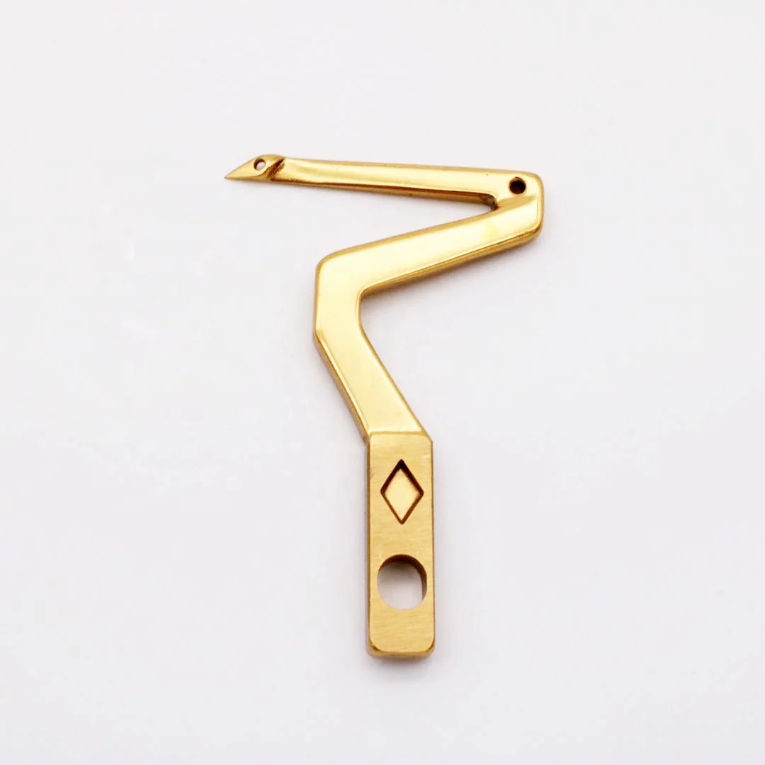 Yujie KL25 Gold Color Overlock Machine Looper for Siruba Sewing Machine Parts Lower Looper