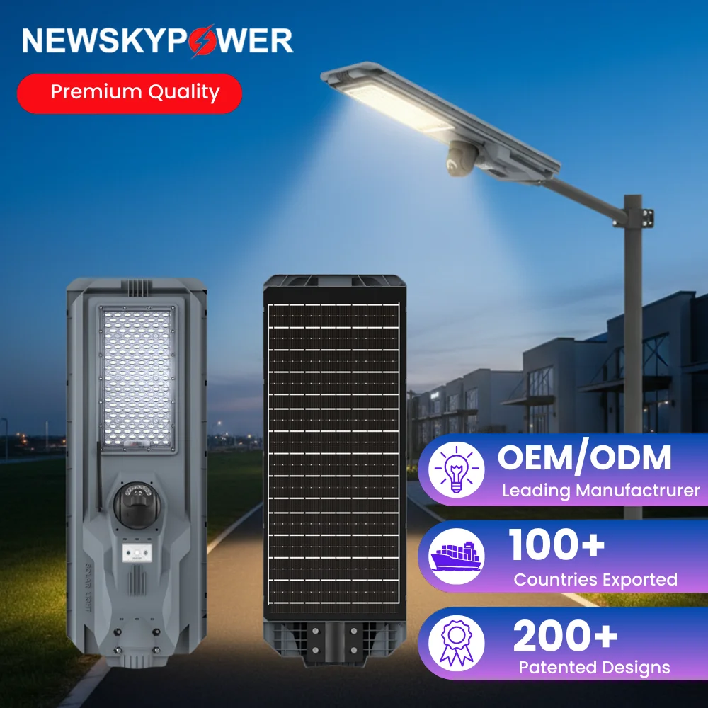 STARSHIP III Outdoor LED Solar Street Light with CCTV
