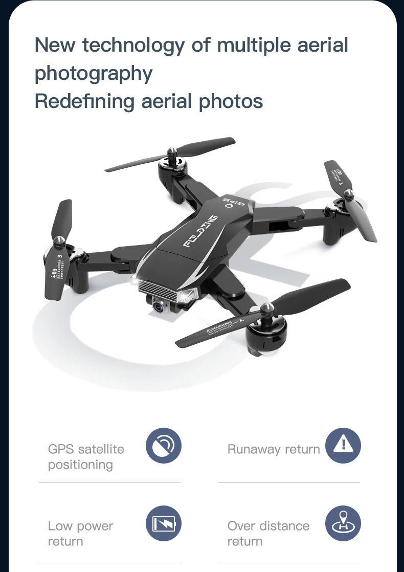 2022 модный Global Drone 5G GPS RC Квадрокоптер 4K/6K HD камера Дрон Профессиональный на большие