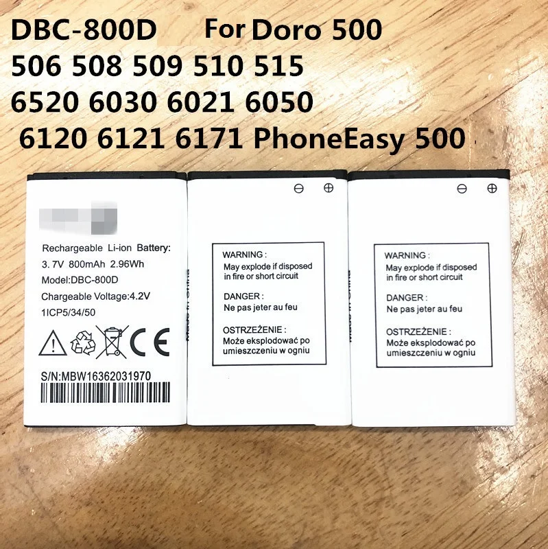 Brand New Battery DBC-800D for Doro Phone Easy 6520 6050