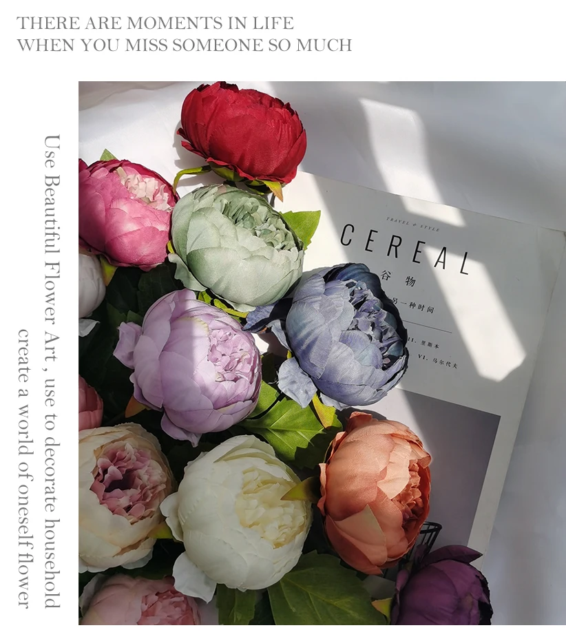 Wholesale Artificial Peony Silk Flower Manufacturer Simulation Flowers