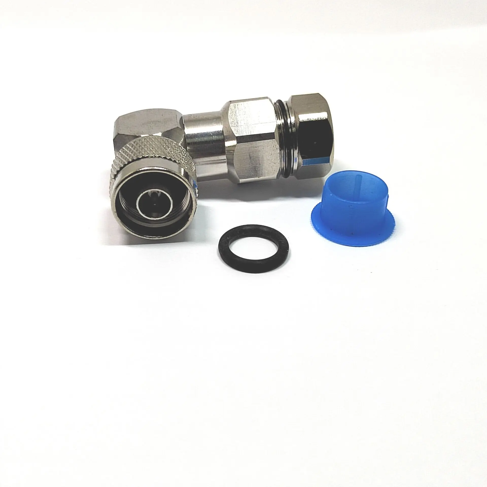 RA  N Type Male Plug Connector right angle for 1/2 feeder Flex Cable LDF4-50A rf coaxial connectors factory
