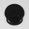 Tapis de souris avec repose-poignet [PU noir rond]