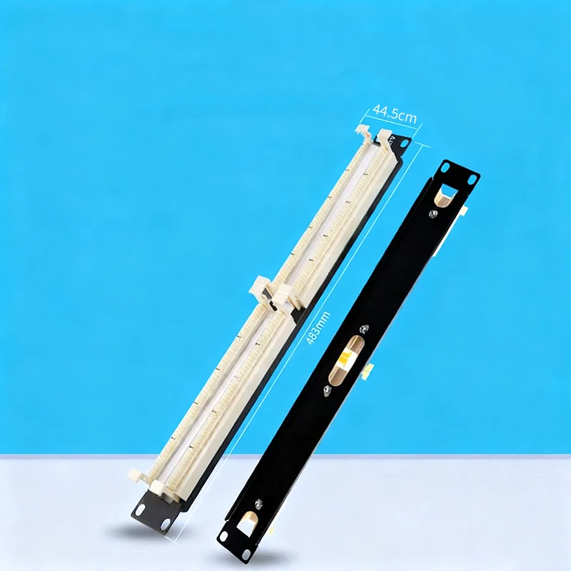 50 na Pair na 110 Cross Connect Shielded Rack Mount na Voice at Data Wiring Block na may Terminal na Phosphor Bronze, Mataas na Bilis