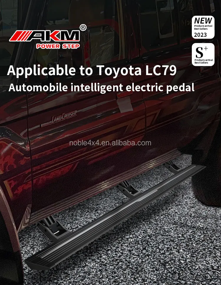 L79 Rear Step Noble 4X4 Aluminium Accessories - Electric Side Step for Toyota Land ...