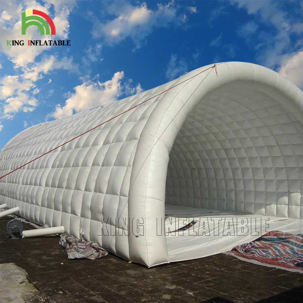 Customized Inflatable Tunnels Tent White Waterproof Pvc Fireproof