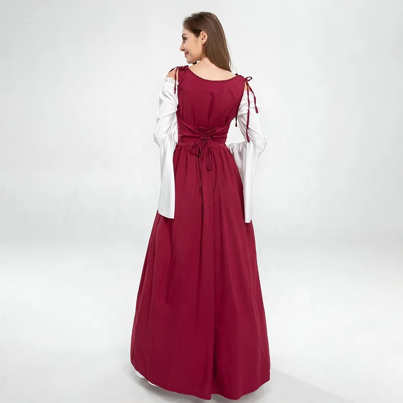 long white slit dress Vivienne Lace Ruffle Maxi Dress