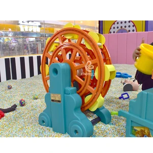 Zhongyi Large Indoor Playground Toy Patented Ferris Wheel with Lights and Sand Pool Made of PE for School Children's Amusement