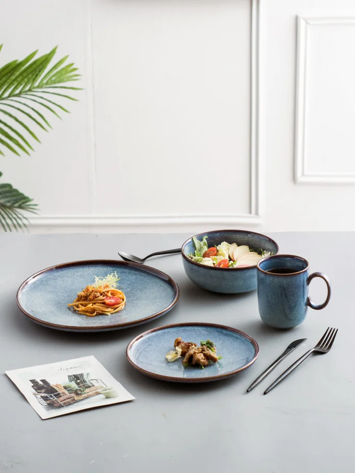 2023 Best Selling Ceramic Dinner Tableware Set Nordic Style Ceramic
