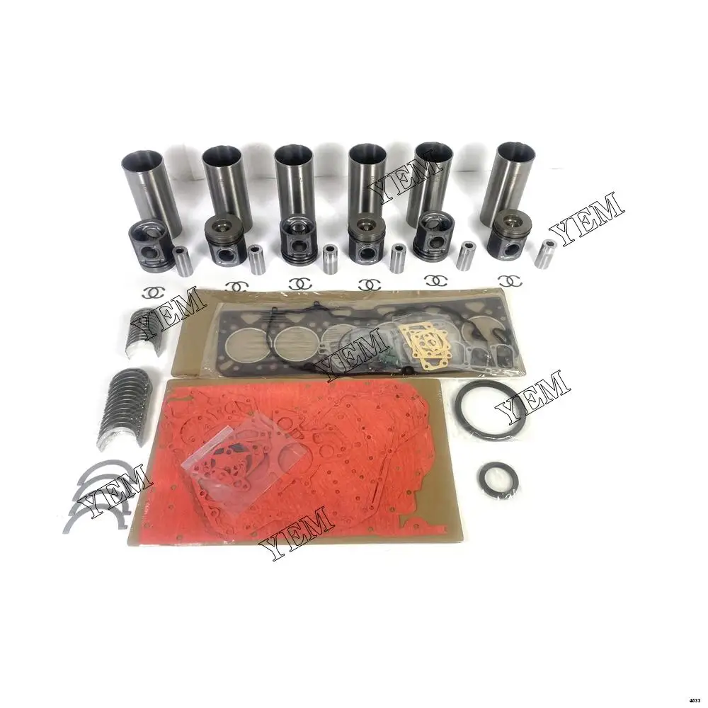 New And Genuine Rebuild Kit With Cylinder Gaskets Bearings Piston Rings Liner For Perkins 1106
