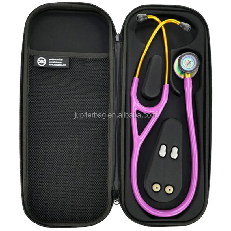 Pink Eva Cardiology Stethoscope Carrying Zipper case Organizer for Doctor