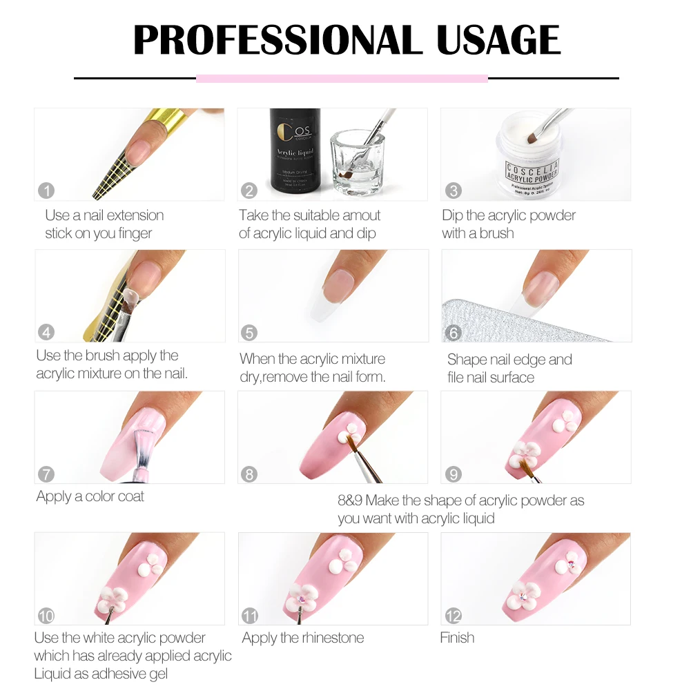 Nail Acrylic Set Factory Direct Wholesale Acrylic Powder Full Set Of