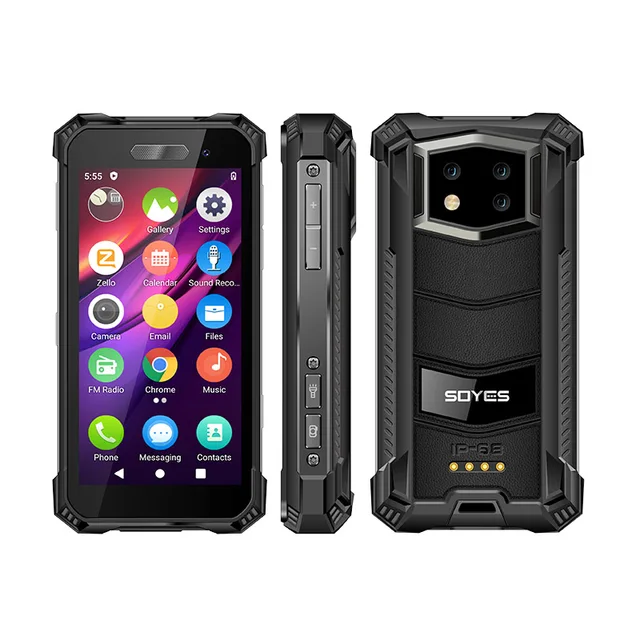 SOYES S10 Maxo IP68 Waterproof Octa Core 8GB/256GB Android Smart Small Mobile Phone 3.5 Inch NFC 4G LTE Mini Rugged Smartphone