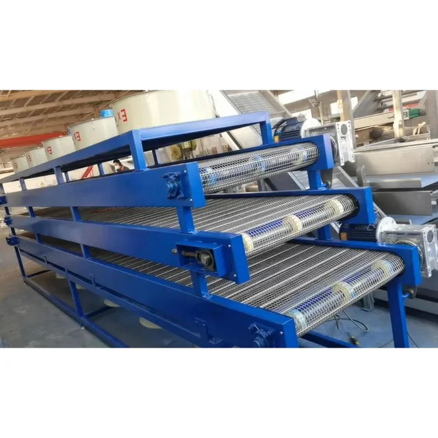 Manufacturer Customized SUS304L Precise Efficient Food Pasta Desserts Mesh Belt Conveyor 3