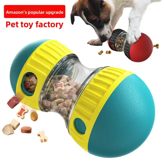 's New Eco-Friendly Adjustable Slow Feeder Self-Entertainment Rolling Treat Dispensing Ball Pet Interactive Movement Toy