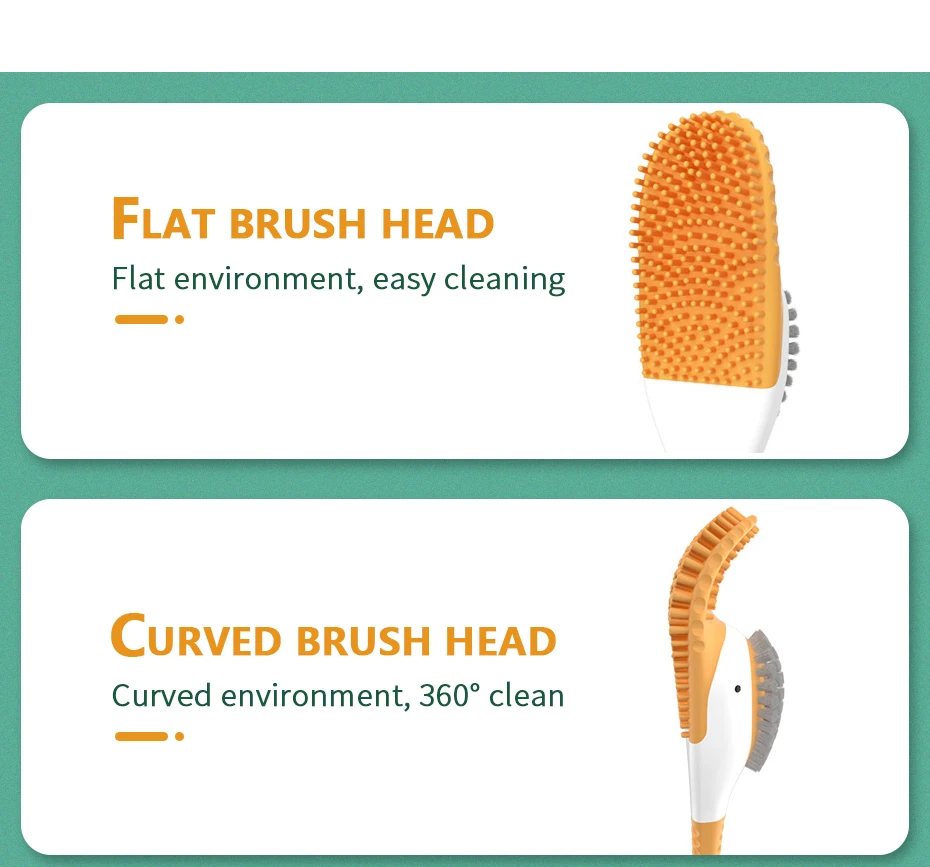 New Hot Sale Duck Silicone Toilet Brush WC  Bathroom Accessories No Dead Corners Household Wash Cleaning Soft Bristle Artifact