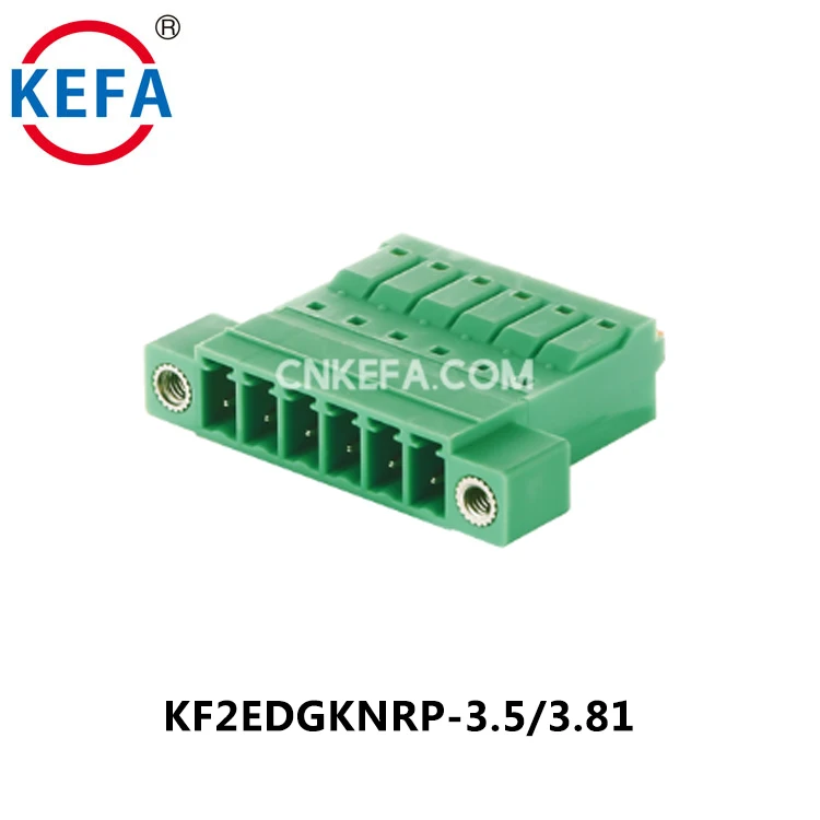 KF2EDGKN 300V/10A 3.81mmピッチ 中国製 取外し可能なスプリングプラグ イン スプリング端子台コネクタ