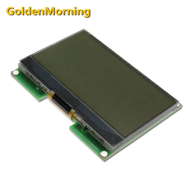 12864 lcd module black words on gray background with 128x64 resolution ST7565R IC