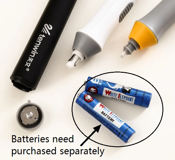 Artist Tool Drawing Replaceable Sketch Rubber Battery Operated Electric Eraser Refills Students Sketch Custom logo Pencil Eraser
