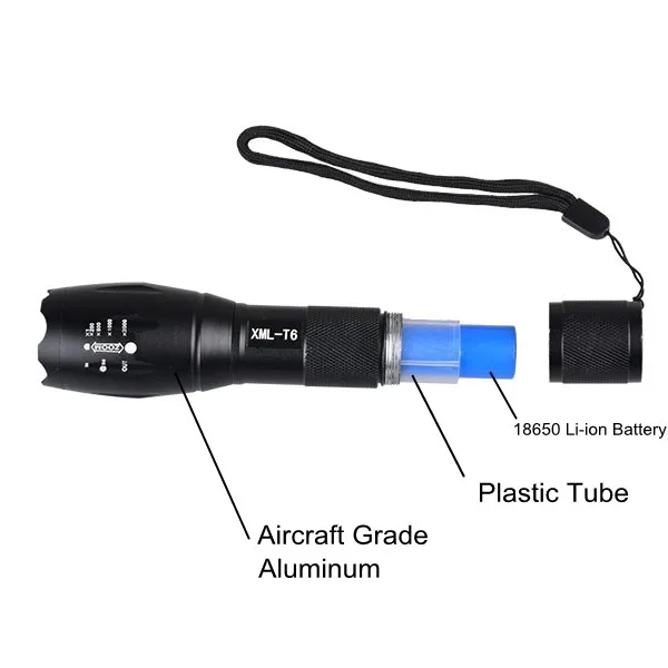 2000 Lumen High Power Rechargeable LED Flashlight T6 Torch Tactical G700 Flashlight 2000 Lumen High Power Rechargeable LED Flashlight T6 Torch Tactical G700 Flashlight
