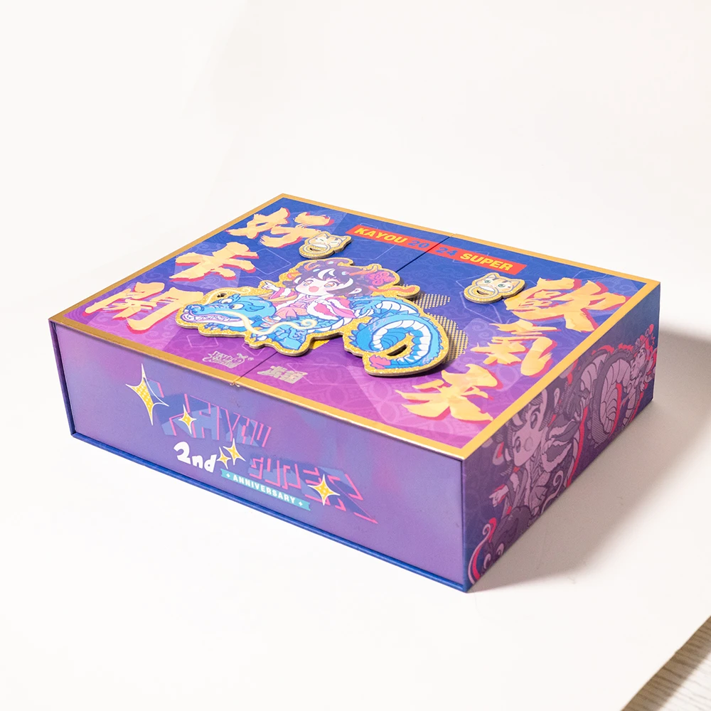 卸売向けカスタマイズ可能3Dポップアップロゴ付きダブルフリップトップ・マグネット式折り畳みEVA硬質ギフトボックス（CORE HOBBY向け）