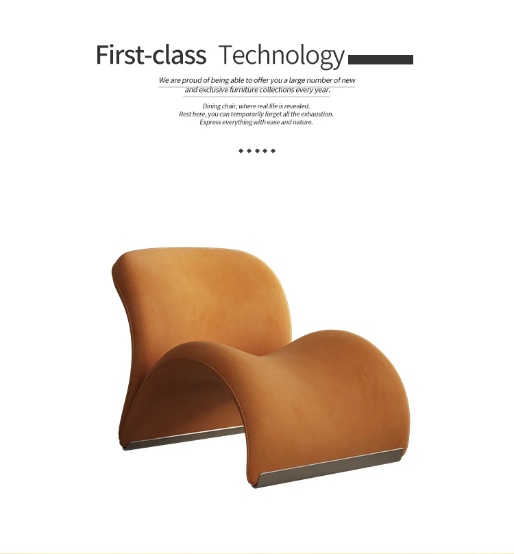 Nordic Luxury Single Sofa Small Apartment Design Creative Living Room Balcony Casual Sherpa Fabric Sofa Chair