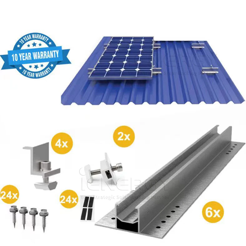 Wholesale Aluminum Solar Panel Roof Mounting System for Metal Roofs ...