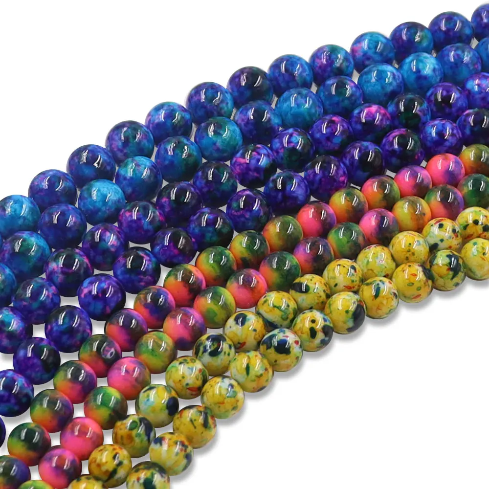 Ready To Ship 8mm 10mm Glass Bead Picture Charming Natural Wholesale