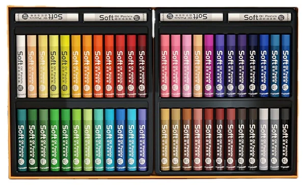 Супер Мягкий тяжелый цветной набор палочек для масляной живописи безопасный нетоксичный студенческий граффити красочный Стик 24/36/48 цвета мягкие мелки