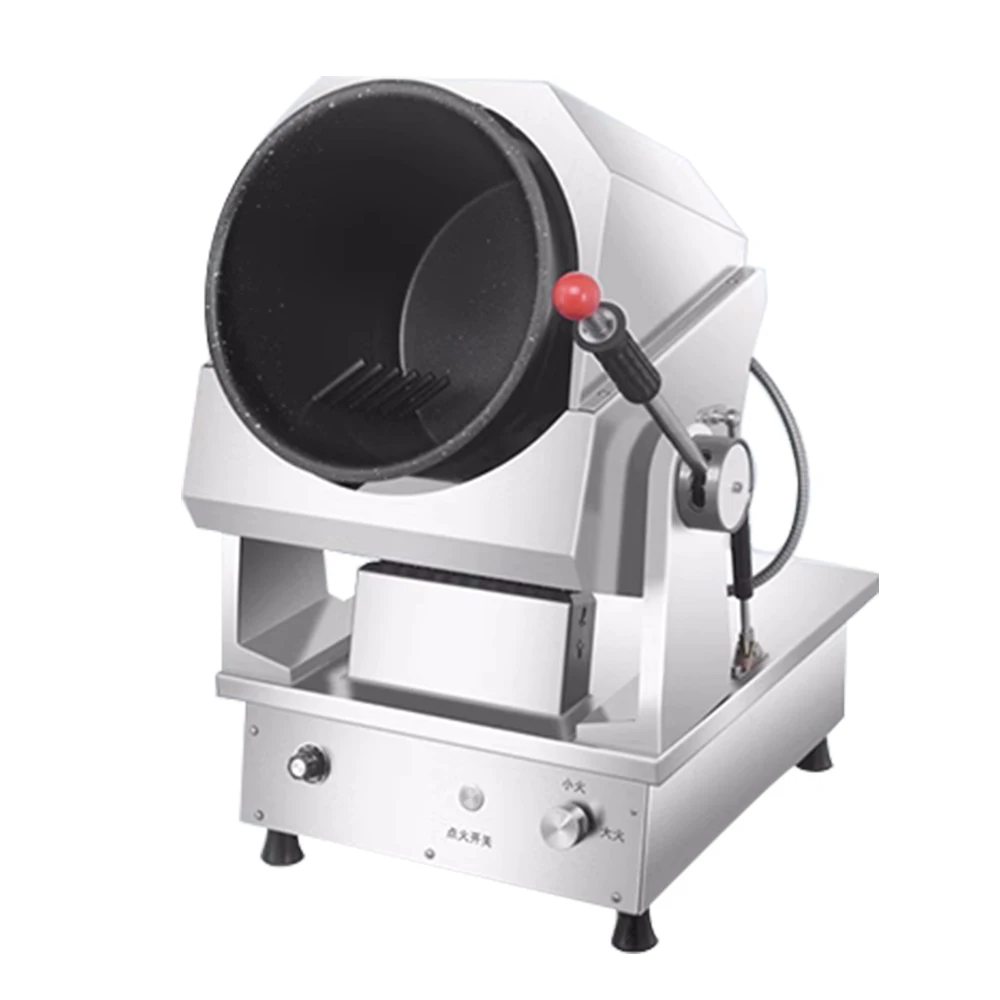 High Quality Portable Gas Automatic Cooker Table Cylinder Type Fried Dish for Hotel Kitchen