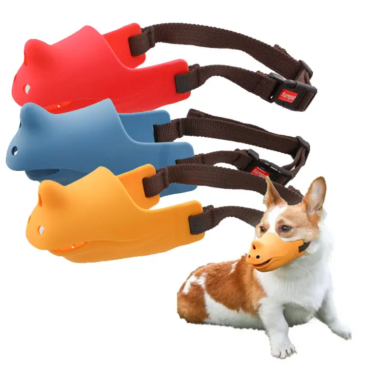 Мягкая мордочка для собак для укусов, жевания, лизания, силиконовая защитная мордочка для щенков, дышащие мордочки для собак