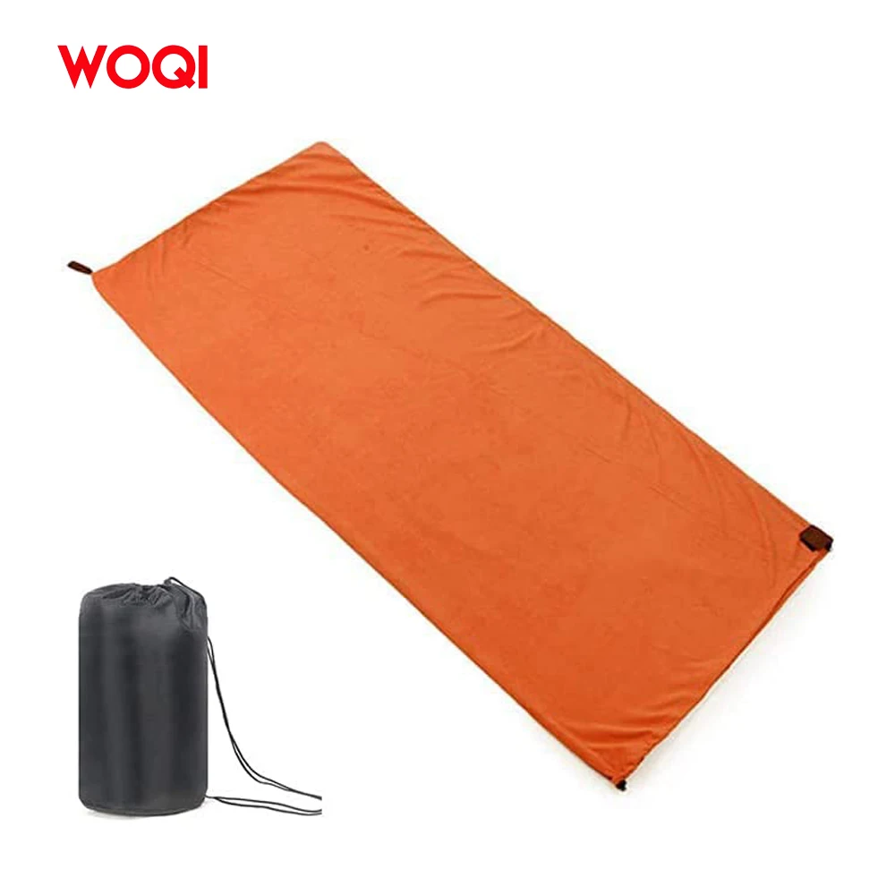 WOQI Ultralight Fleece Sleeping Bag Liner Camping Sleep Sack