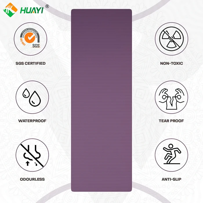 Dropshipping Tpe Yoga Matt De Yoga Sport Gym Yogamatt Anti Slip 6mm