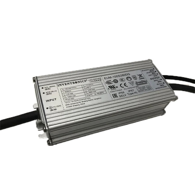 100watt Inventronics D4i Dali Dimmable IP67 Driver 2500ma 50v 100w  30v Led Drive