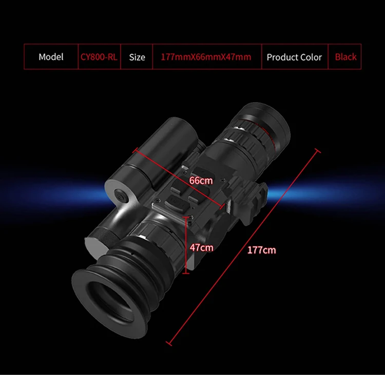 HENBAKER CY800-RL Scope Mount Optics Tactical Hunting Scopes Red Dot Sight Gunsight