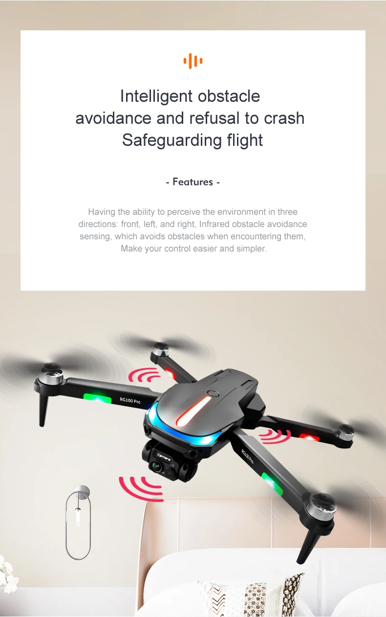 Rg Pro Drone Gps With K Professional Dual Camera G Wifi Obstacle Avoidance Fpv