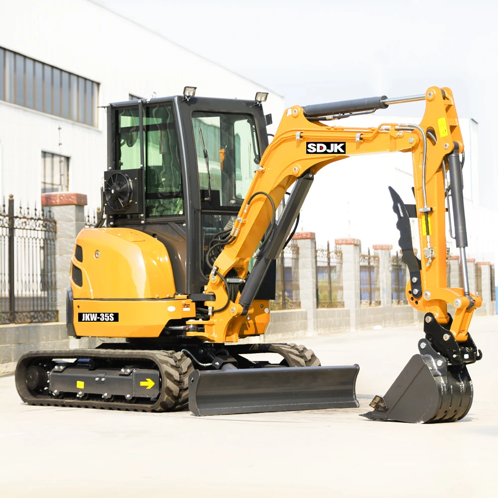 Free Shipping SDJK Mini Excavator 1 Ton 2 Ton 3.5 Ton Hydraulic New Crawler Digger MiniBagger Farm Used Mini Small Excavators