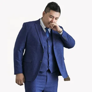 Luxury Men's Casual Jacket High Quality Plus-size Men's Suit 3 Single Breasted Pinstripe Men's Suit Business