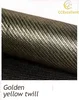 9.1-Fibre de carbone sergé jaune doré