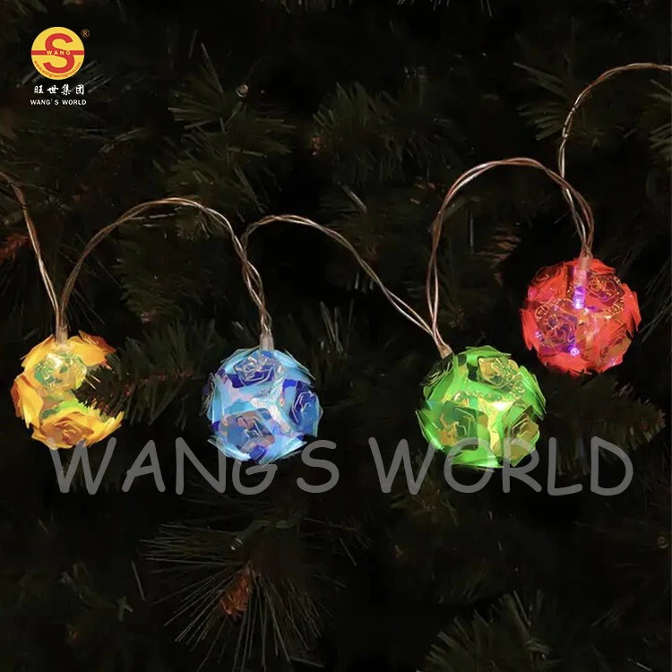 10 Led Globe Disco Ball Mirror String Lights Party Room Lighting Decoration Led Decor Night