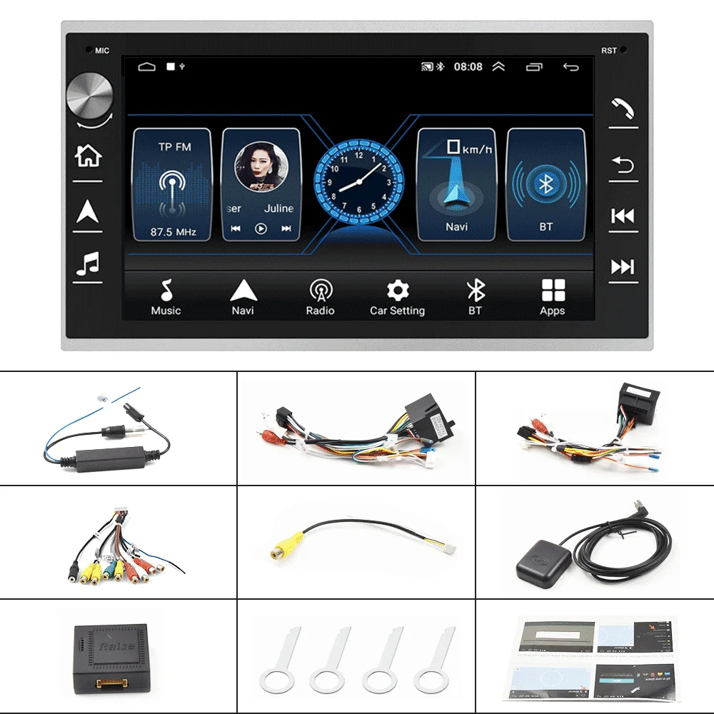 7 Car Audio Autoradio Radio For Vw Golf 4 T4 Lupo Polo Passat B5 Sharan  With Rds Bt Gps Bluetooth Car Dvd Multimedia Player - Car Multimedia Player  - AliExpress